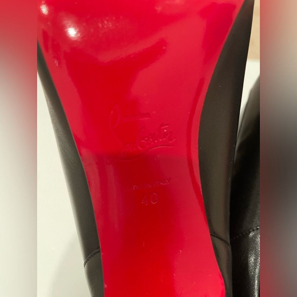Christian Louboutin Me in the 90's Calf High Black Leather Boots EU40 - Picture 9 of 11
